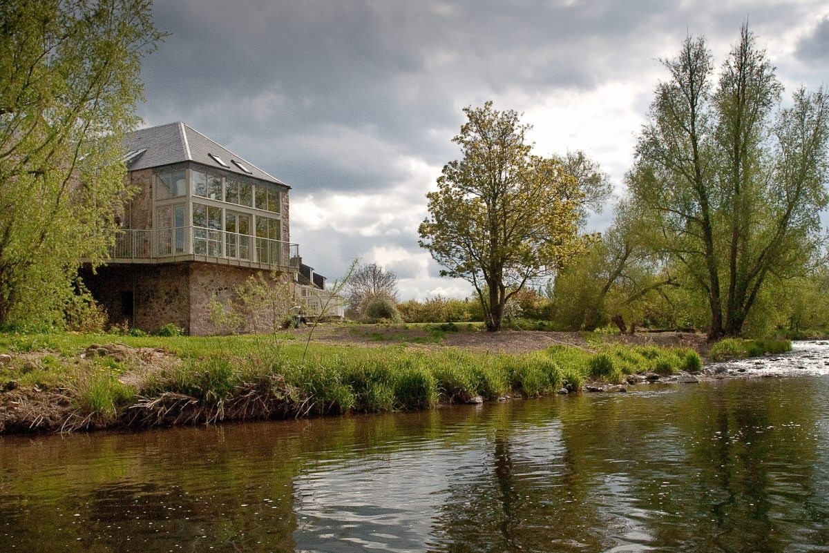 Heiton Mill House - view of the house from the river
