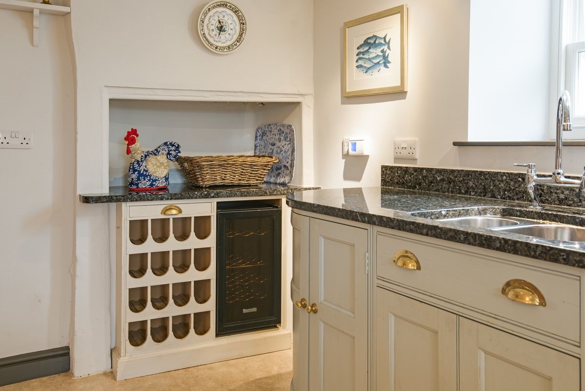 Abbey House - the kitchen has a wine fridge and plenty of storage space