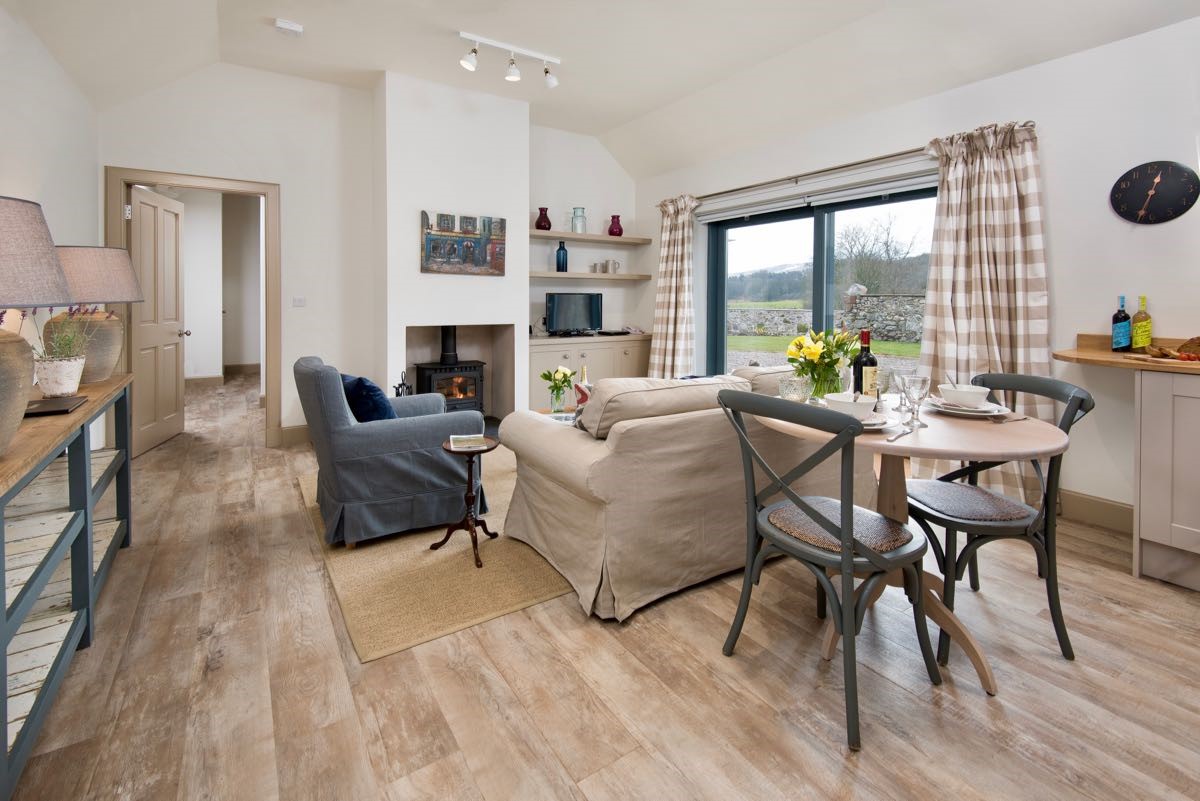The Barn at Reedsford - open plan living area
