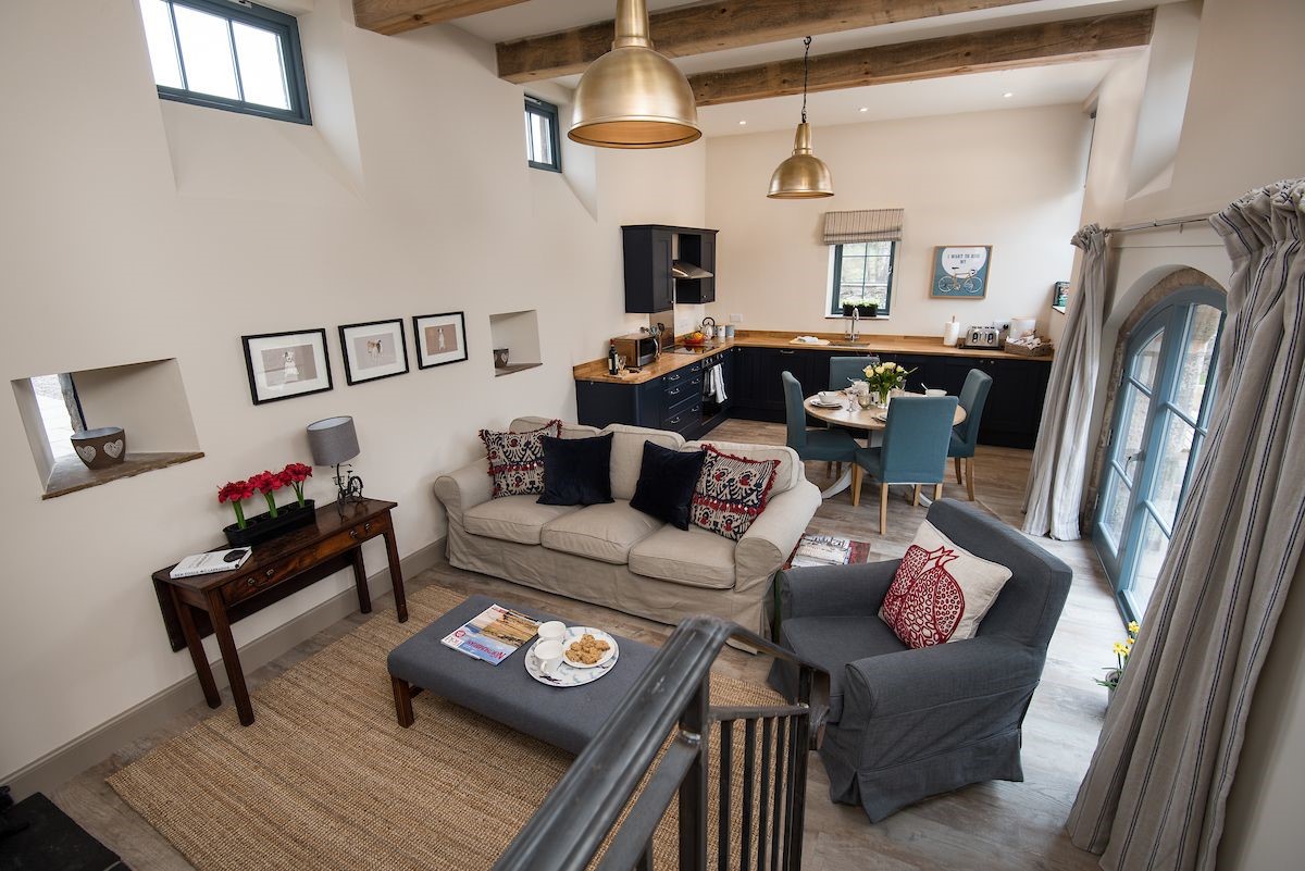 The Byre at Reedsford - open plan living area