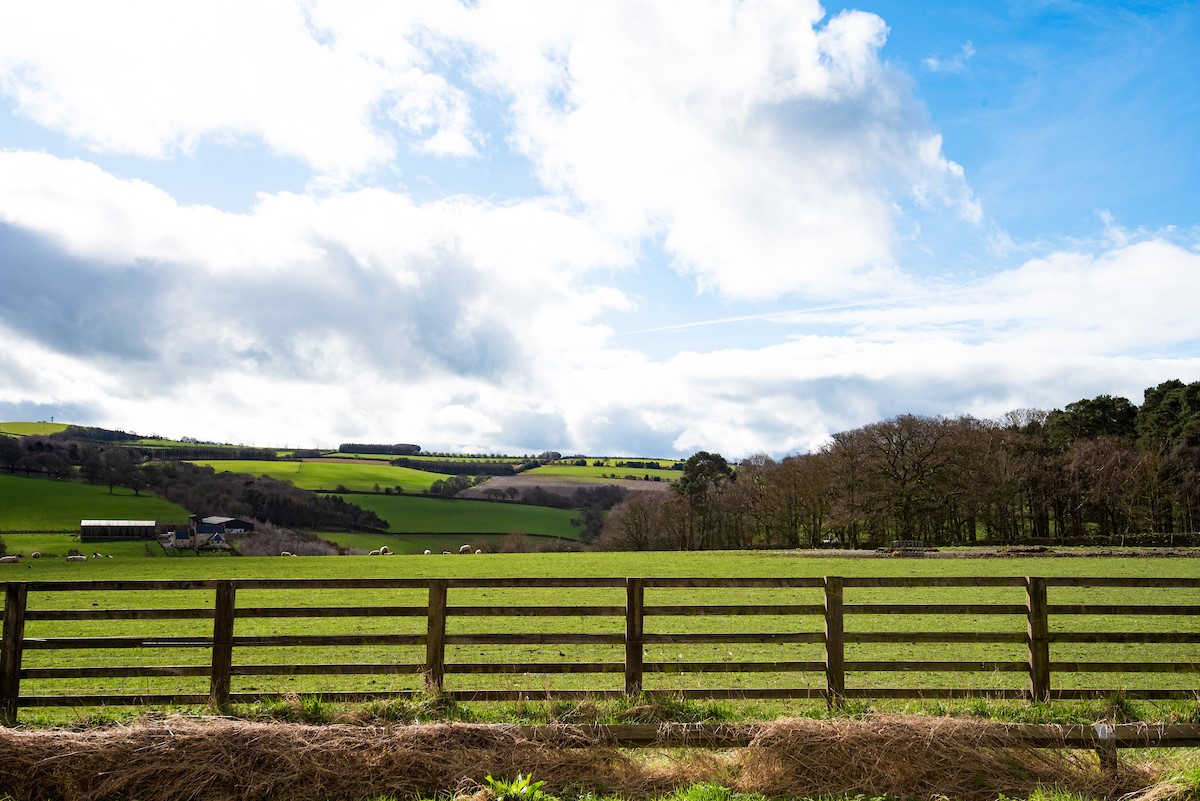 Number Nine, Lanchester - direct access to the Lanchester Way and the countryside beyond from the garden