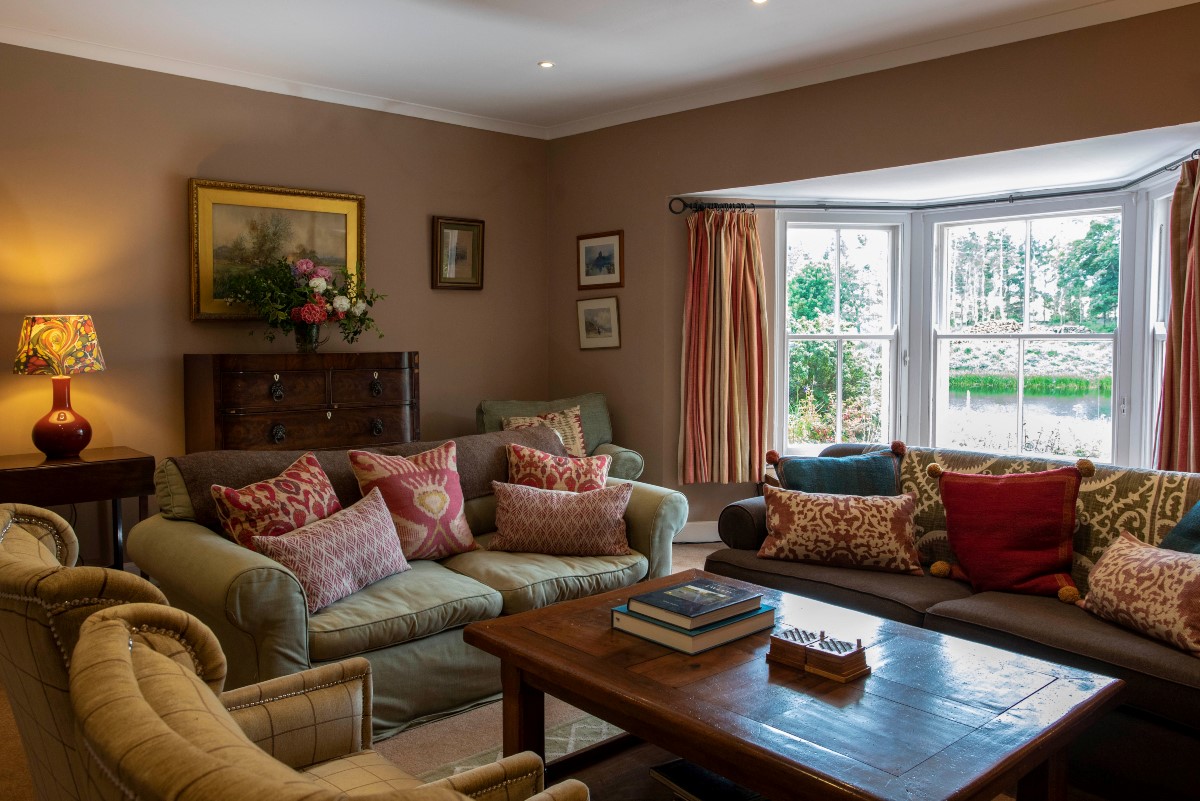 The Boathouse - the drawing room with ample seating