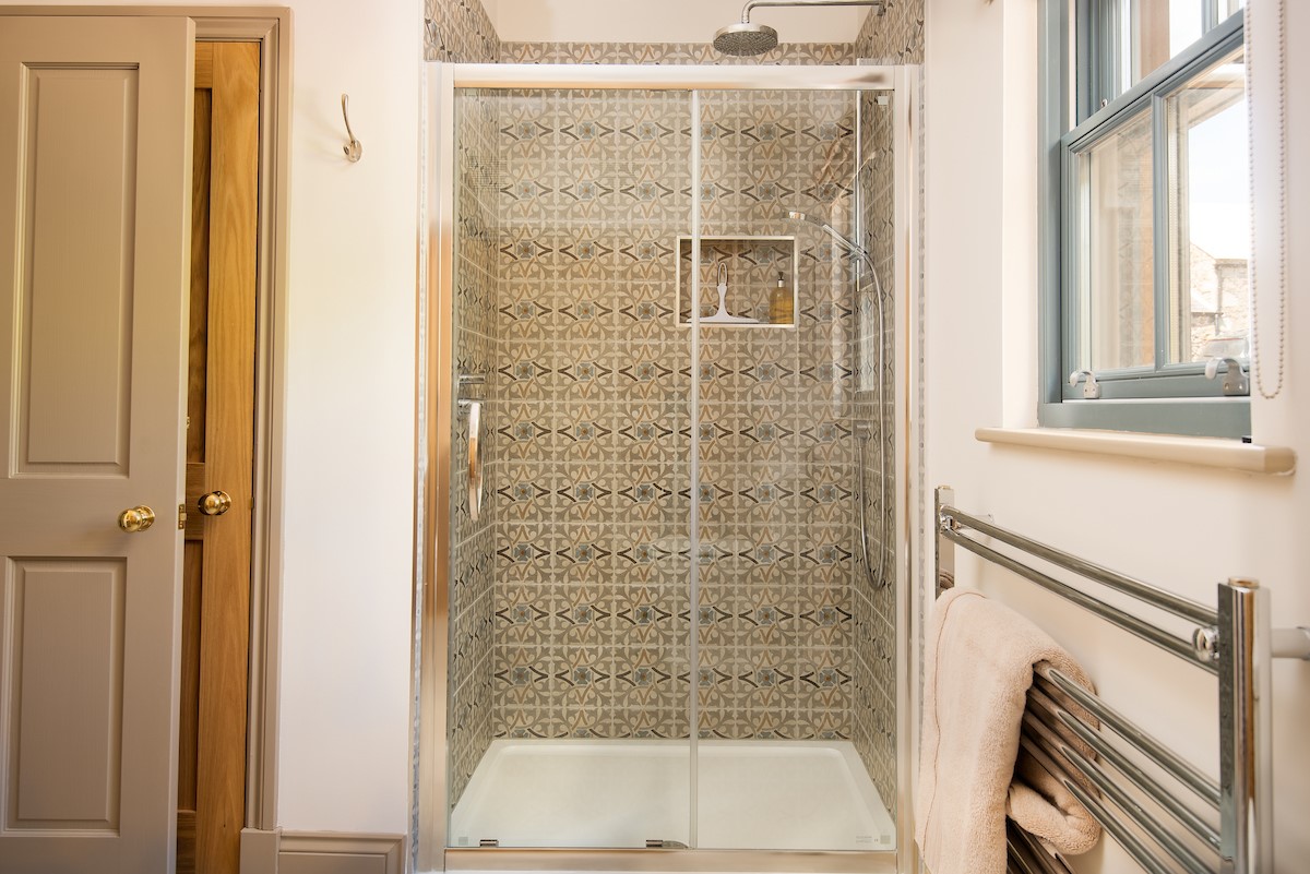 Housedon Haugh - ground floor bathroom with a walk in shower
