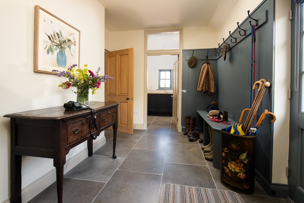 Housedon Haugh - large boot room area leading to the utility room
