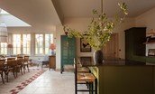 The Old Rectory - open-plan kitchen and orangery, a fabulous space for socialising