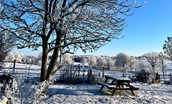 Fairnington East Wing - a snowy landscape