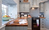 The Cottage - kitchen with bespoke cabinetry