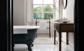 Cloister House - family bathroom with clawfoot bath