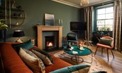 Sitting room - with rich heritage colour scheme