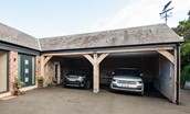 Coledale Stables - private double parking bay within the inner courtyard