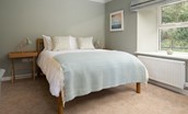 Lyme Grass - bedroom two with a king size double bed