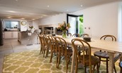 Old Purves Hall - open plan kitchen and dining area