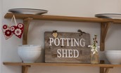 The Potting Shed - signage