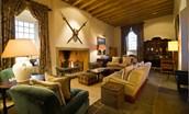 Fenton Tower in East Lothian - The Great Hall for relaxation in front of a roaring open fire