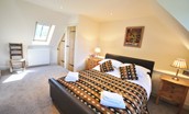 Old Mill Cottage - bedroom one with double bed
