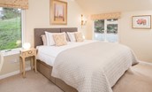 Pennine Way Cottage - bedroom with double bed