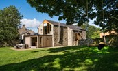 Williamston Barn - front aspect & garden