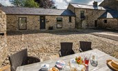 Williamston Barn & Cowshed - courtyard & outside seating area