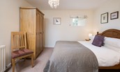 The Bothy at Swinton Hill - bedroom with double bed