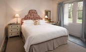 Park End - beautifully appointed bedroom with super king bed, chest of drawers and dressing table