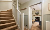 Campsie Cottage - the timber floors, panel-boarded walls and winding coir-carpeted staircase offer an inviting welcome