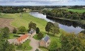 Swan's Nest - aerial footage showing the stunning riverside setting