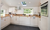 Garden Cottage - kitchen with dual aspect views