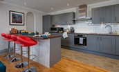 The Five Turrets - kitchen with breakfast bar