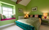 Lowtown Cottage - bedroom two with king size bed