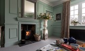 Gardener's Cottage, Twizell Estate - relax and plan your next adventure in front of the cosy wood burner