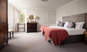 Old Purves Hall - super king size zip and link bed in bedroom six