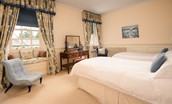 Eslington East Wing - large windows with window seat in bedroom four