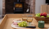 The Rushes - enjoy a cosy evening in front of the wood burning stove