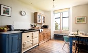 Lindisfarne View - the kitchen with AGA