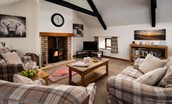 The Haven - sitting room & wood burning stove