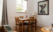 Priory Cottage - dining area with seating for four guests