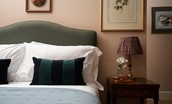 Birks Stable Cottage - bedroom one with lovely soft furnishings