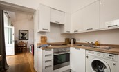 Priory Cottage - well-equipped kitchen with oven, dishwasher, fridge, small freezer and washing machine