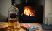 Campsie Cottage - curl up for cosy evenings next to the dancing flames of the wood burner