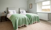 The Rushes - bedroom one can be configured as a king size double or twin, as preferred