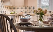 Bughtrig Cottage - rustle up a homemade meal to be enjoyed around the dining table