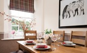 School View - dining space - perfect for up to six guests