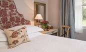 Park End - the super king bed draped in high quality linen, hypoallergenic duvet and feather pillows